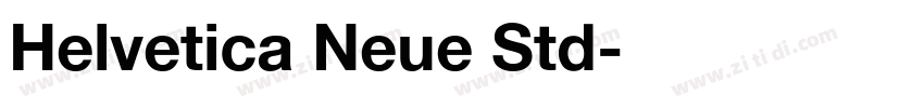 Helvetica Neue Std字体转换